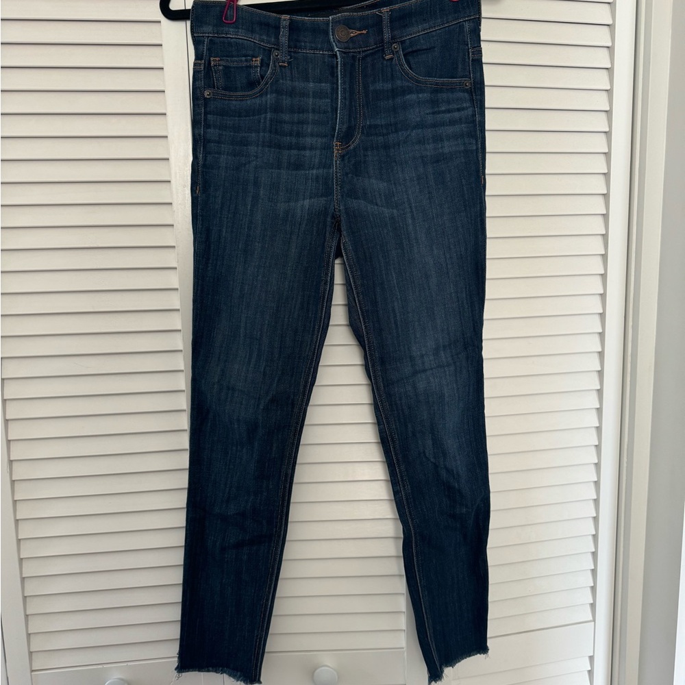 Cropped High Rise Legging Jeans